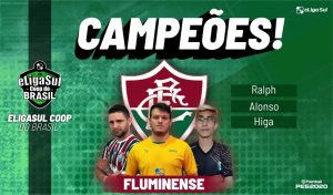 Trio que representou o Fluminense ficou com o título