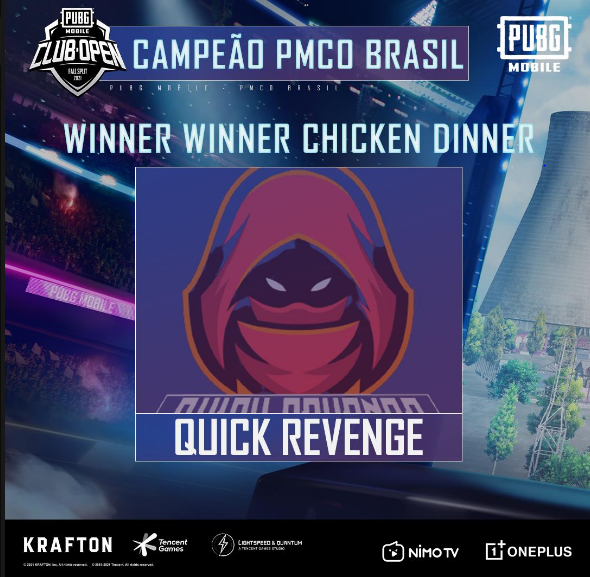 Quick Revenge é o campeão do PUBG MOBILE Club Open e leva US$ 5,5 mil