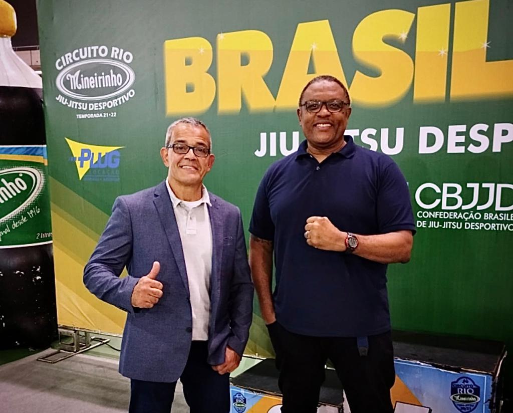 Rogério Gavazza e Carlão Barreto, presidente e diretor-técnico da CBJJD, respectivamente (Foto: Arquivo pessoal)