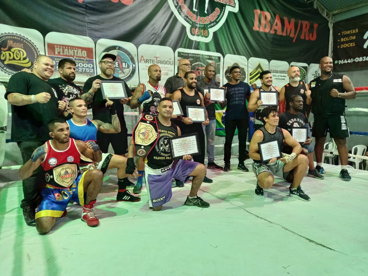 Campeões abrilhantaram o Circuito William Guimarães de Boxe (Foto: Divulgação)