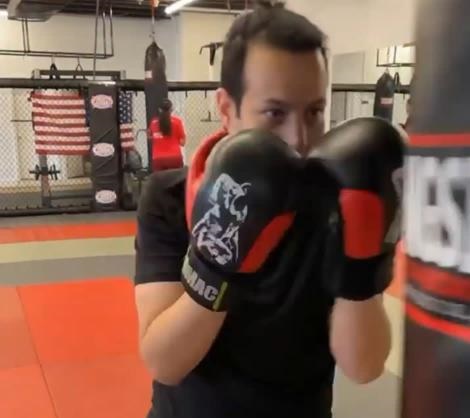 Gustavo Noronha vem se dedicando a prática do Muay Thai (Foto arquivo pessoal)