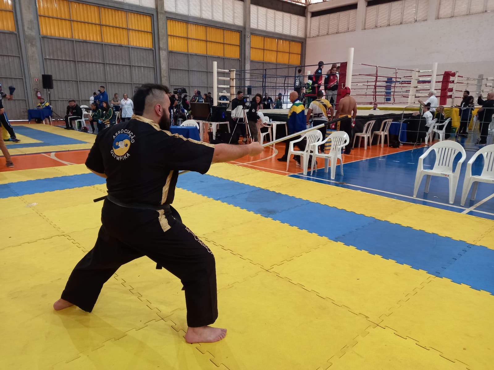 Marcos Cavalheiro Junior deu show na Copa Brasil de Kickboxing (Foto CBKB)