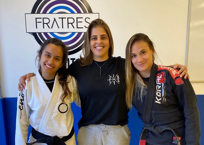 Sabrina Gondim e Giulia Gregorut são as novas faixas-preta da Fratres JJ (Foto divulgação)