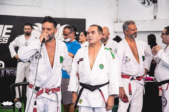 Moises Muradi (à esquerda) é um dos grandes nomes do Jiu-Jitsu em São Paulo e no Brasil (Foto divulgação)