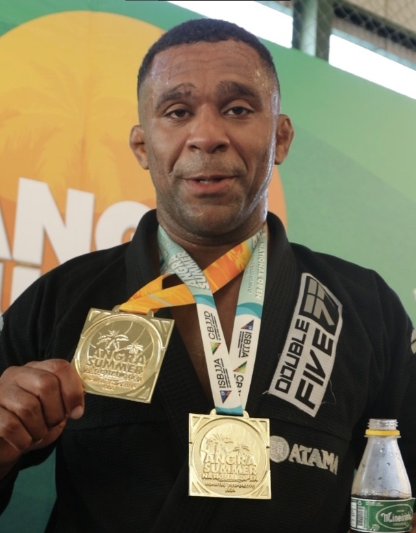 João Paulo, da Double Five, foi um dos destaques do evento de Jiu-Jitsu em Angra (Foto divulgação)