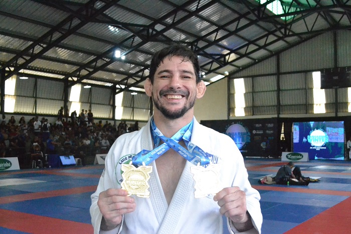 Luiz Pedro Gomes (Ares BJJ Gavazza) foi um dos destaques do evento (Foto divulgação)