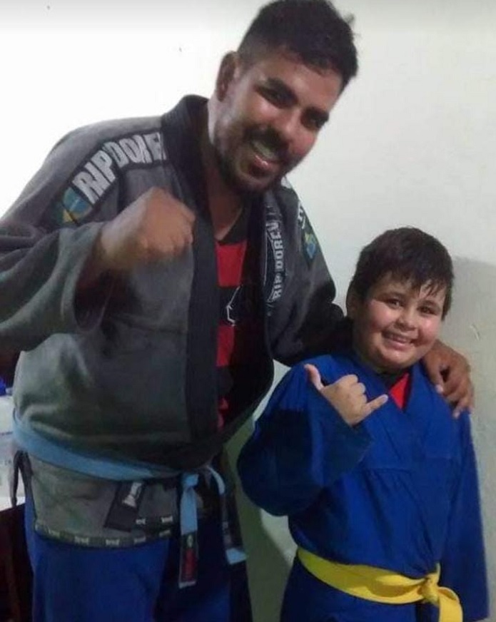 Luta contra obesidade motivou o início de Luiz no Jiu-Jitsu (Foto reprodução)