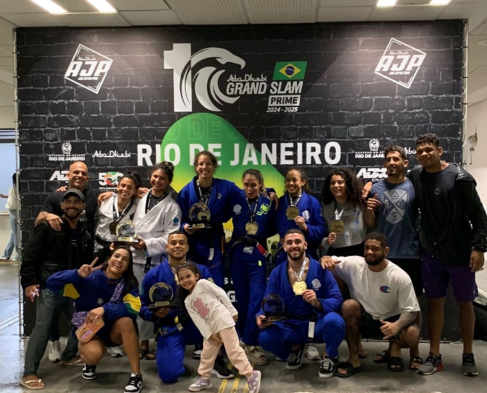 Com dez medalhas no adulto, Fratres JJ deu show no Grand Slam do Rio de Janeiro (Foto divulgação)