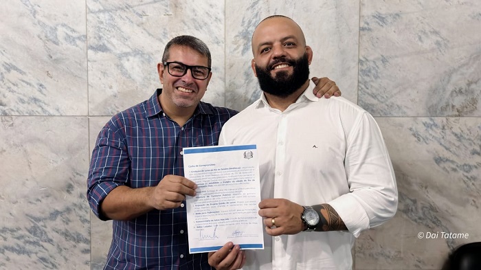 Marcos Castro e Fabrício Xavier marcaram presença no encontro no Rio de Janeiro (Foto Dai Bueno)