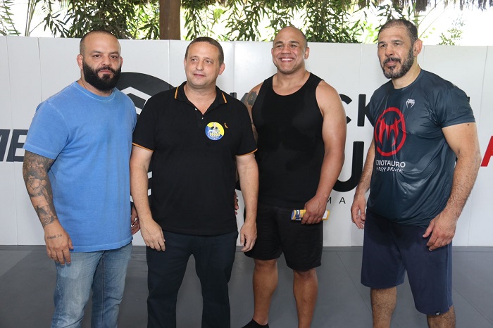 Fabrício Xavier, Marcelo Arar, Rafael Feijão e Minotouro (Foto divulgação)