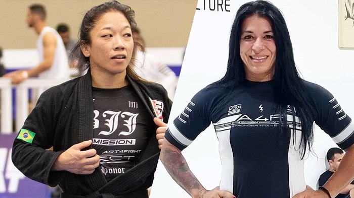 Denise Yoshimura e Maria Índia prometem luta de grappling (Foto reprodução)