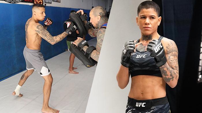 Carlos Prates e Denise vão representar o SFT no UFC Vegas 100 (Foto reprodução)