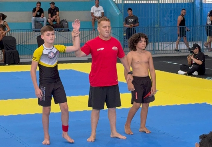 Pietro foi um dos destaques do campeonato de grappling (Foto: Arquivo pessoal)