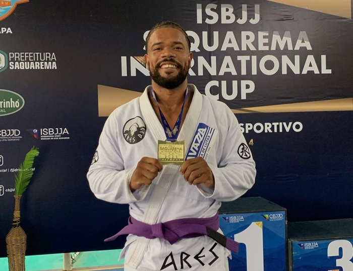 Marcos André (Ares BJJ/Gavazza) foi um dos destaques do Circuito Mineirinho Costa do Sol 2024 (Foto reprodução)