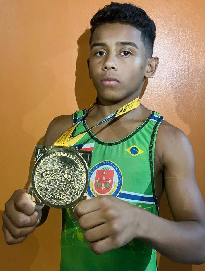 Jovem manauara impressiona em começo no Wrestling e garante vaga no Pan-Americano (Foto divulgação)