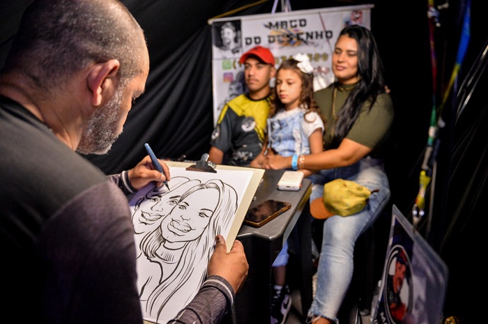 Mago dos Desenhos realiza um bonito trabalho em parceria com o SFT (Foto reprodução)