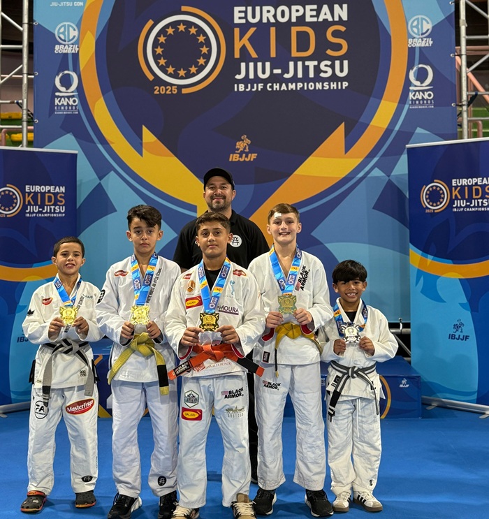 De Manaus-AM para a Itália, White House Jiu-Jitsu School brilhou no Europeu Kids (Foto reprodução)