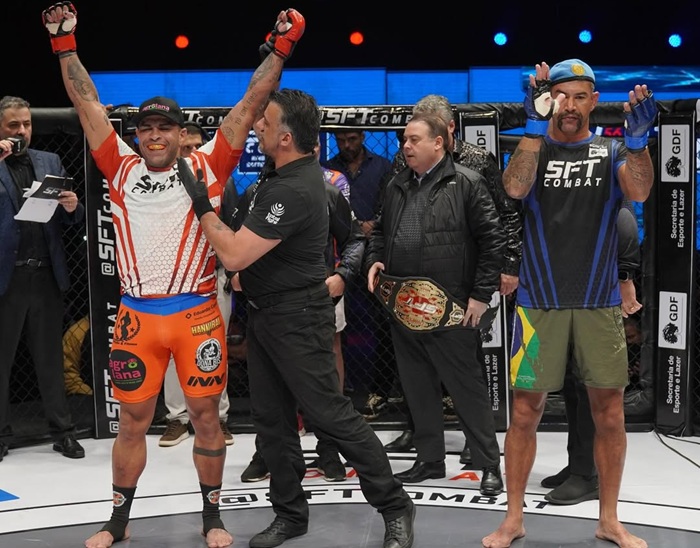 King Kong derrotou Soldado e conquistou dois títulos numa só luta no SFT Combat 56 (Foto Myriam Albertuni)