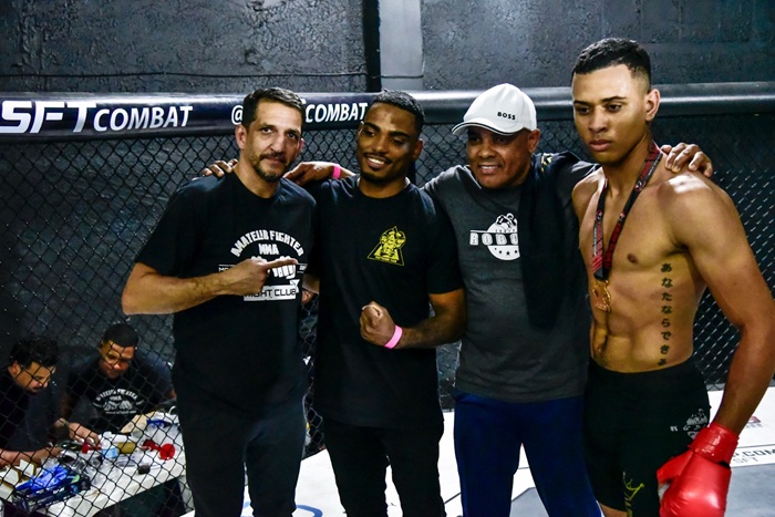 Magno (à esquerda) falou sobre sucesso do SFT Combat Fight Club (Foto Eduardo Rocha)