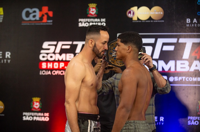 Rodrigo e Carvoeiro fazem revanche valendo cinturão de Xtreme do SFT Combat (Foto Myriam Albertuni)