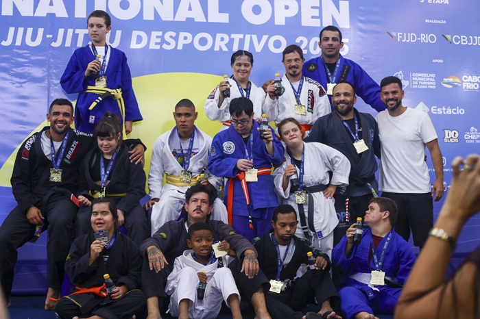 Participação de PCDs foi um dos destaques do Cabo Frio National Open (Foto CBJJD)